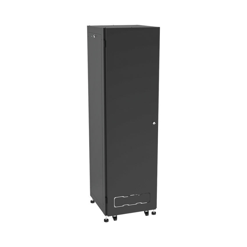 Gabinete para Telecomunicaciones Rack Estándar de 19", 42UR, 600 mm Ancho x 600 mm Profundidad. Fabricado en Acero, Se envía el Gabinete Armado.