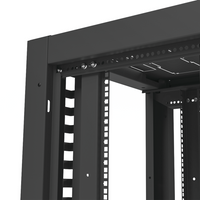 Gabinete para Telecomunicaciones Rack Estándar de 19", 42UR, 600 mm Ancho x 600 mm Profundidad. Fabricado en Acero, Se envía el Gabinete Armado.