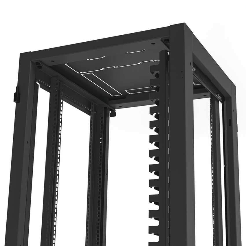 Gabinete para Telecomunicaciones Rack Estándar de 19", 42UR, 600 mm Ancho x 600 mm Profundidad. Fabricado en Acero, Se envía el Gabinete Armado.