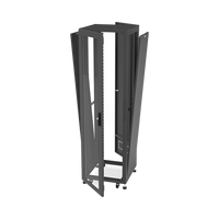 Gabinete para Telecomunicaciones Rack Estándar de 19", 42UR, 600 mm Ancho x 600 mm Profundidad. Fabricado en Acero, Se envía el Gabinete Armado.