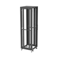 Gabinete para Telecomunicaciones Rack Estándar de 19", 42UR, 600 mm Ancho x 600 mm Profundidad. Fabricado en Acero, Se envía el Gabinete Armado.