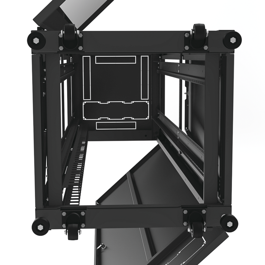 Gabinete para Telecomunicaciones Rack Estándar de 19", 42UR, 600 mm Ancho x 600 mm Profundidad. Fabricado en Acero, Se envía el Gabinete Armado.