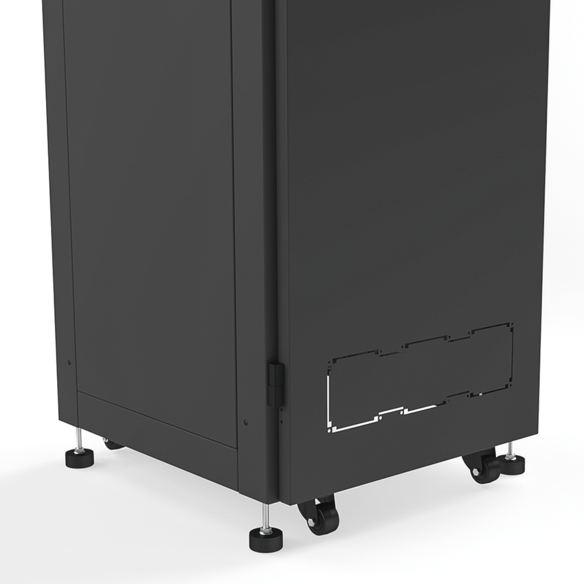 Gabinete para Telecomunicaciones Rack Estándar de 19", 42UR, 600 mm Ancho x 600 mm Profundidad. Fabricado en Acero, Se envía el Gabinete Armado.