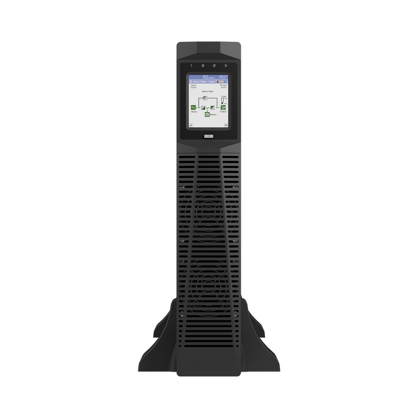 UPS Rack-Torre 6KVA / 5.4kW Entrada s 220VCA, Salida 220VCA (Fase Única), 2 Unidades Rack, Equipo de Largo Tiempo de Operación con Respaldo