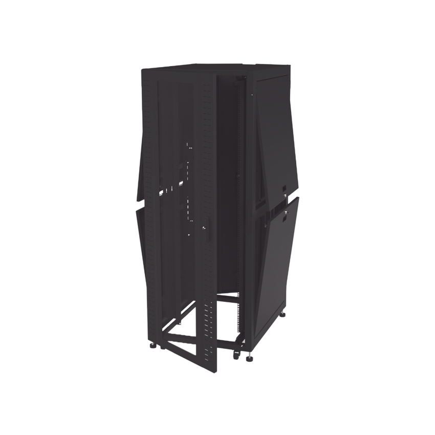 Gabinete para Telecomunicaciones Rack Estándar de 19", 42UR, 800 mm Ancho x 1000 mm Profundidad. Fabricado en Acero, Se envía el Gabinete Armado.