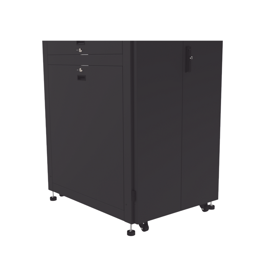 Gabinete para Telecomunicaciones Rack Estándar de 19", 42UR, 800 mm Ancho x 1000 mm Profundidad. Fabricado en Acero, Se envía el Gabinete Armado.