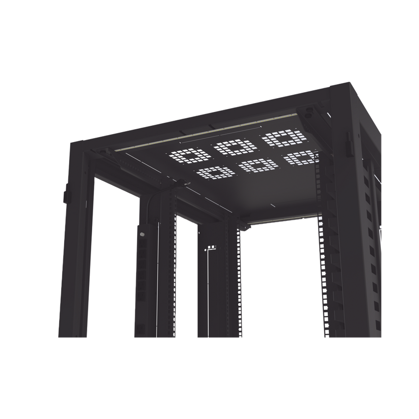 Gabinete para Telecomunicaciones Rack Estándar de 19", 42UR, 800 mm Ancho x 1000 mm Profundidad. Fabricado en Acero, Se envía el Gabinete Armado.