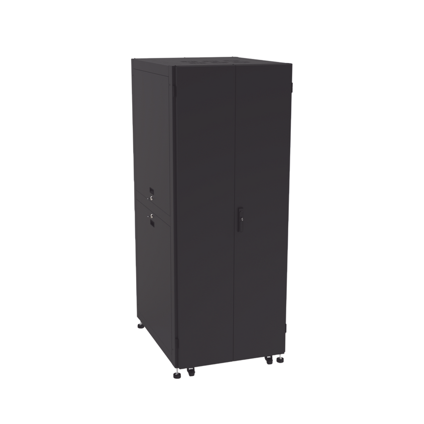 Gabinete para Telecomunicaciones Rack Estándar de 19", 42UR, 800 mm Ancho x 1000 mm Profundidad. Fabricado en Acero, Se envía el Gabinete Armado.
