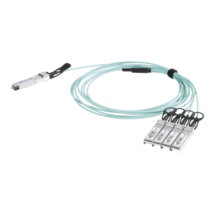 Cable AOC QSFP+ de 40 Gbps a 4x 10 Gbps / Cable de fibra óptica Activo / Longitud: 2 metros