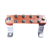 Barra de Unión con 1000 A de Capacidad. Incluye Montaje para Muro y Aisladores.