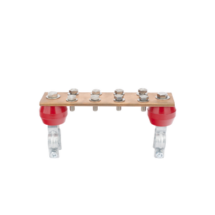 Barra Unión Torre 1000A / Cobre 100% / Compatible STZ30-45 / Aisladores Rojos / EIA-TIA-BICSI / TMGB-TGB