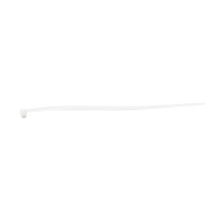 Cincho de plástico, Color Natural, 3.5 x 150 mm, Ideal para sujeción de cables (Bolsa con 100 piezas)