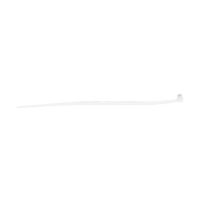 Cincho de plástico, Color Natural, 4.8 x 200 mm, Ideal para sujeción de cables (Bolsa con 100 piezas)