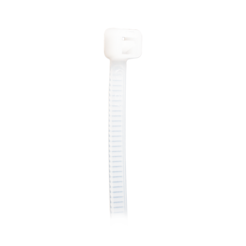 Cincho de plástico, Color Natural, 4.8 x 310 mm, Ideal para sujeción de cables (Bolsa con 100 piezas)