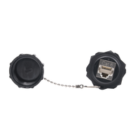 Acoplador Industrial RJ45-RJ45 Categoría 6 Blindado IP67 (Waterproof)