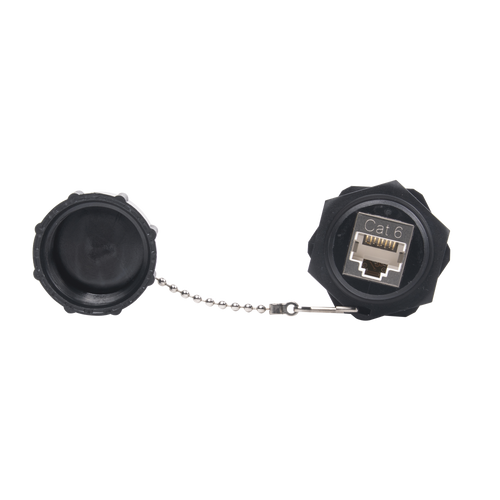 Acoplador Industrial RJ45-RJ45 Categoría 6 Blindado IP67 (Waterproof)