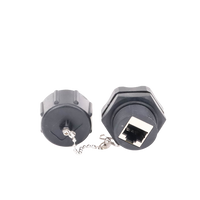 Acoplador Industrial RJ45-RJ45 Categoría 6 Blindado IP67 (Waterproof)