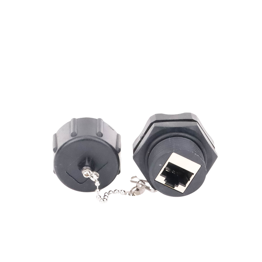 Acoplador Industrial RJ45-RJ45 Categoría 6 Blindado IP67 (Waterproof)