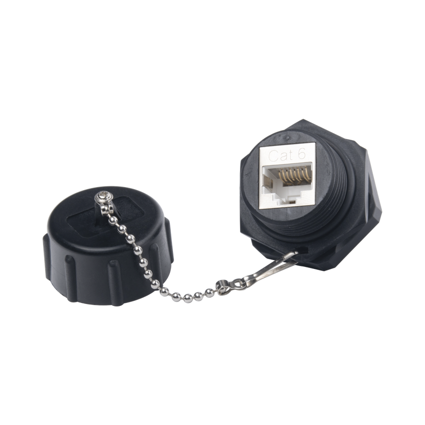 Jack Industrial RJ45 Categoría 6 Blindado, IP67 (Waterproof)