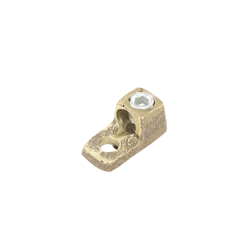 Conector Bornes a Cable / Bronce 100% / Borne 3/8 in / Cable 4-2/0 AWG / Sin Soldadura Exot�rmica