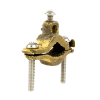 Conector Tubo a Cable / Bronce 100% / Tubo hasta 1 1/4 in / Cable 4 AWG / Aterrizaje Torres TZ / Sin Soldadura