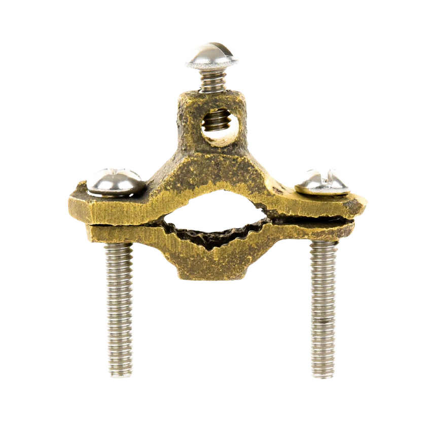 Conector Tubo a Cable / Bronce 100% / Tubo hasta 1 1/4 in / Cable 4 AWG / Aterrizaje Torres TZ / Sin Soldadura