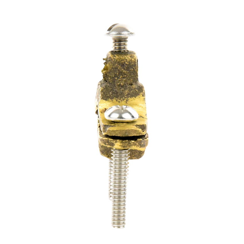 Conector Tubo a Cable / Bronce 100% / Tubo hasta 1 1/4 in / Cable 4 AWG / Aterrizaje Torres TZ / Sin Soldadura