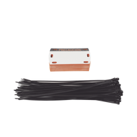 Etiqueta Autolaminada para Identificación de Fibra Óptica Paquete de 25 Piezas, Para Uso Interior/Exterior, Dimensiones de 90 x 50 mm (3.54 x 1.97 Pulgadas), Color Negro con Naranja
