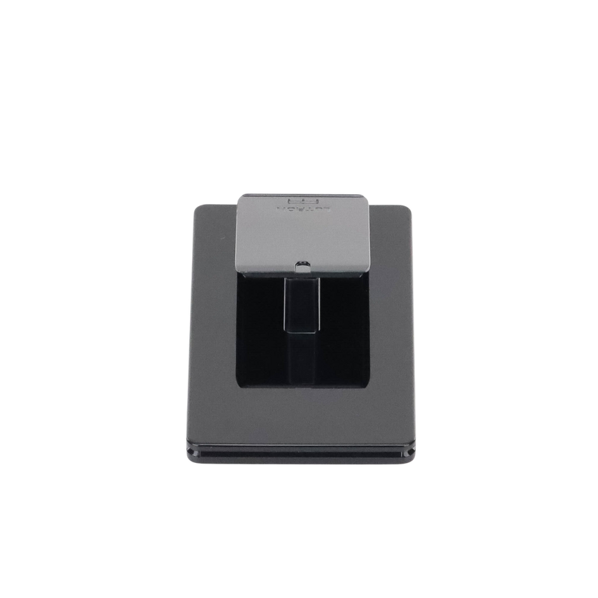 Base de mesa para un control remoto inalámbrico LUTRON. Con goma para evitar deslizamiento.
