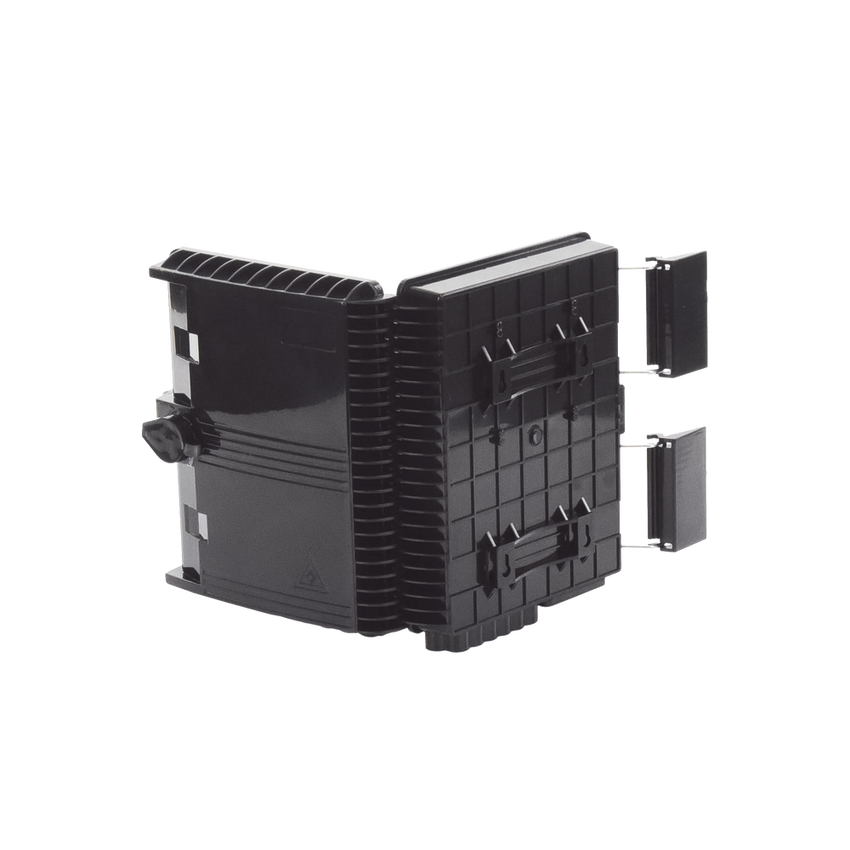 Cierre de Empalme para 24 Fusiones de Fibra Óptica, Interior/Exterior, con 8 Acopladores SC/APC y Splitter 1x8 SC/APC Incluido, IP65