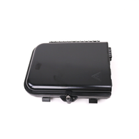 Cierre de Empalme para 24 fusiones de fibra óptica, Interior/Exterior, 3 Entradas para Cable Ø 6-12mm, con 8 acopladores SC/APC y splitter 1x8 SC/APC Incluido, IP65