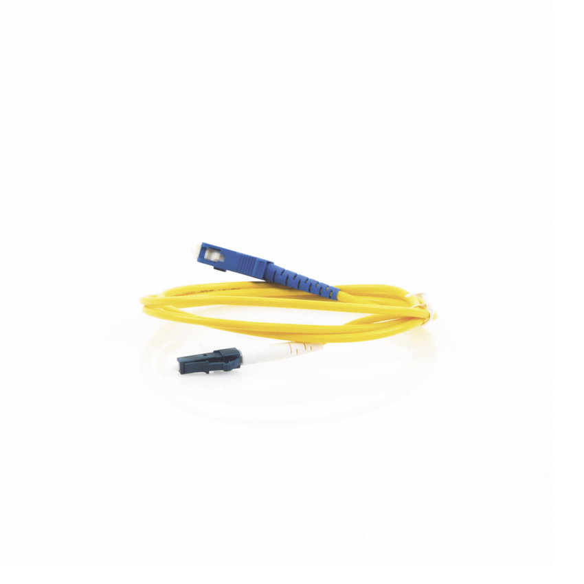 Jumper de Fibra Óptica Monomodo LC/UPC-SC/UPC Simplex de 1 Metro (3.28 Pies)
