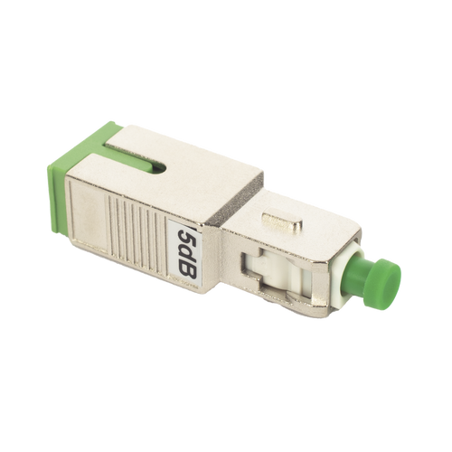 Atenuador Óptico Macho-Hembra con Conector SC/APC de 5 dB para Fibra Monomodo