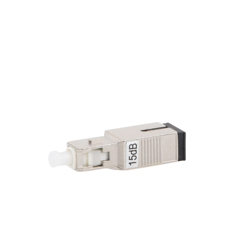 Atenuador Óptico Macho-Hembra con Conector SC/UPC de 15dB para Fibra Monomodo