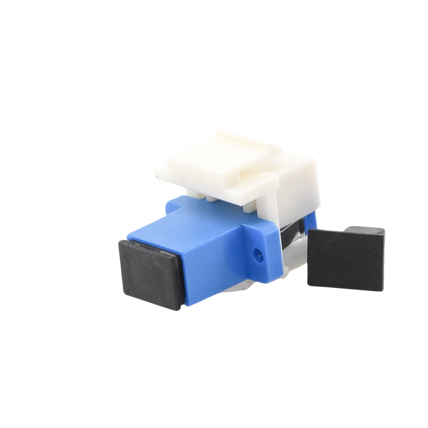 Acoplador Keystone de Fibra Óptica Monomodo SC/PC Simplex a SC/PC Simplex