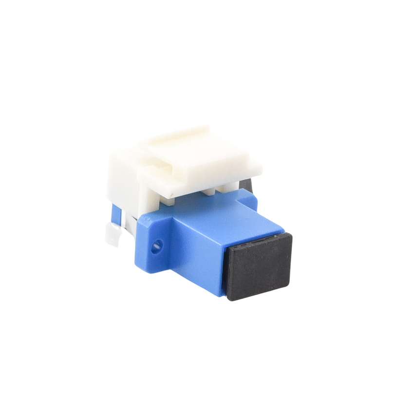 Acoplador Keystone de Fibra Óptica Monomodo SC/PC Simplex a SC/PC Simplex