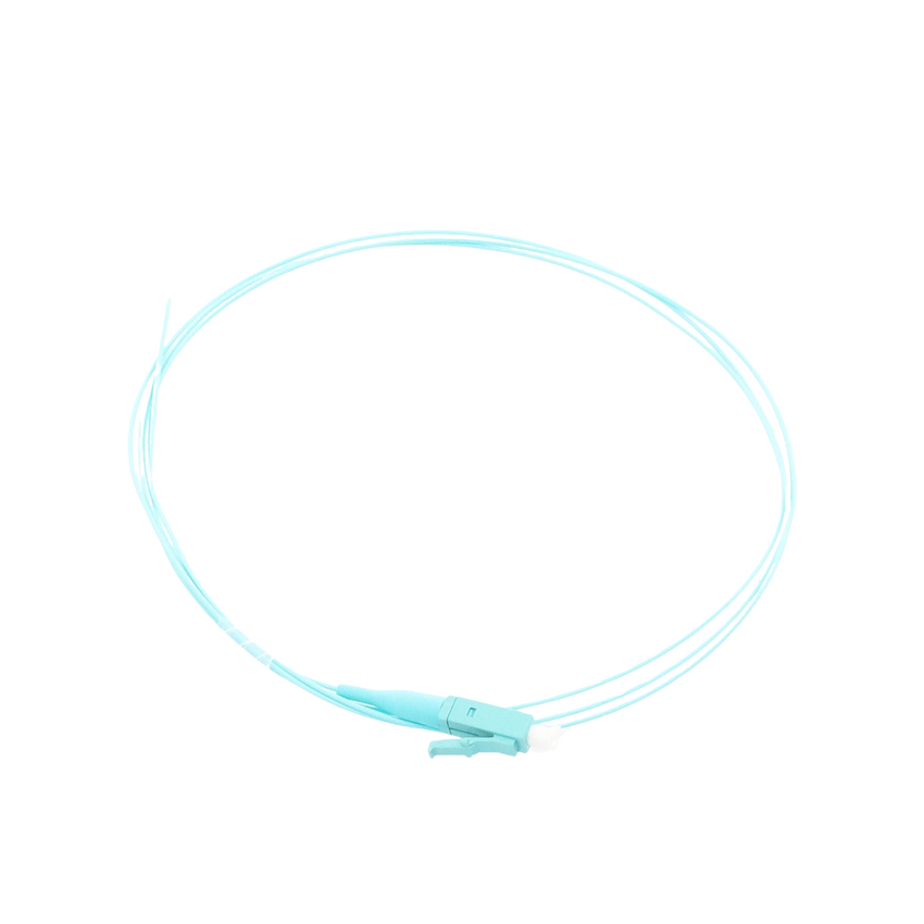 Pigtail de Fibra Óptica Monomodo LC/APC, Simplex de 1 Metro (3.28 Pies)