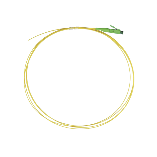 Pigtail de Fibra Óptica Monomodo LC/APC, simplex de 1 metro