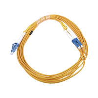 Jumper de Fibra Óptica Monomodo 9/125 LC/UPC-LC/UPC, PVC, 2.0 mm, Dúplex, amarillo, 3 metros