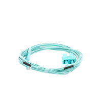 Jumper de Fibra Óptica Multimodo OM3 50/125 LC-SC OFNR (Riser), 2.0 mm, Dúplex, Aqua, 3 metros (9.84 pies)