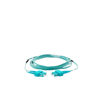 Jumper de Fibra Óptica Multimodo OM3 50/125 SC-SC OFNR (Riser), 2.0 mm, Dúplex, Aqua, 3 Metros (9.84 Pies)