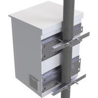 Herraje para Fijación a Pared, Torre o Poste compatible con LP-FORTE-16UR3 y LP-FORTE-24U-R3