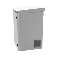 Gabinete de Exterior con Rack de 19" de 24U con Ventiladores y Termostato, Se envía el Gabinete Armado (Montaje a poste o torre se vende por separado).