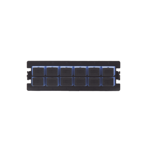 Placa acopladora para Distribuidor de Fibra Óptica LP-ODF-8024, incluye 12 acopladores SC Simplex Para fibra Monomodo (12 fibras)