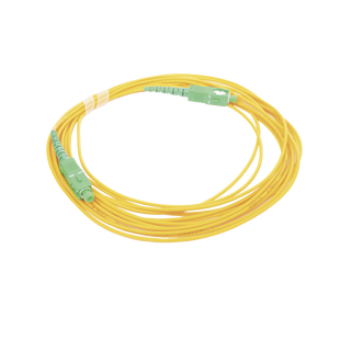 Jumper de Fibra Óptica Monomodo SC/APC - SC/APC Simplex, Color Amarillo, 5 Metros (16.40 Pies)