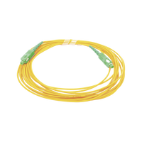 Jumper de Fibra �ptica Monomodo SC/APC - SC/APC Simplex, Color Amarillo, 5 Metros (16.40 Pies)