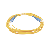 Jumper de Fibra Óptica Monomodo SC/UPC - SC/UPC Simplex, Color Amarillo, 5 Metros (16.40 Pies)