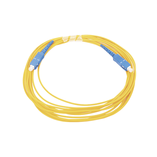 Jumper de Fibra Óptica Monomodo SC/UPC - SC/UPC Simplex, color amarillo, 5 metros