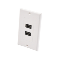Placa de Pared de 2 Puertos HDMI Hembra a Hembra