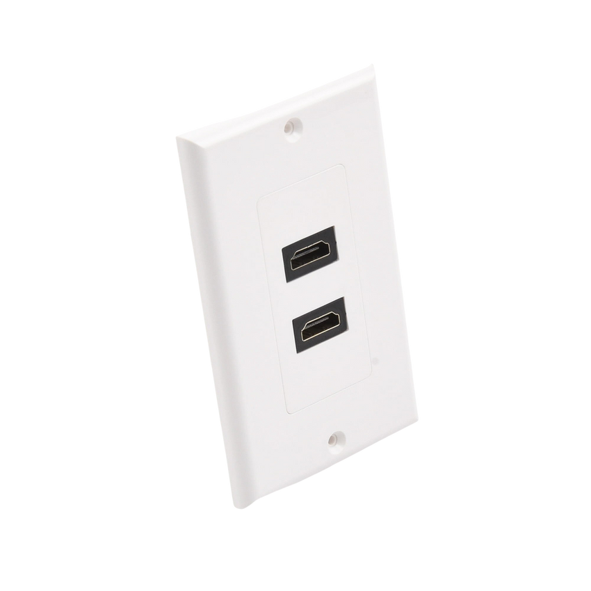 Placa de Pared de 2 Puertos HDMI Hembra a Hembra